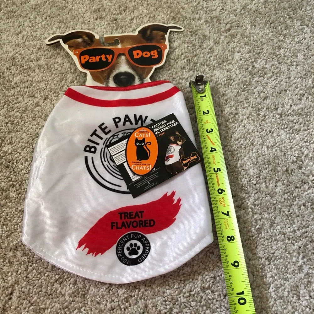 New Pets Costume Halloween XS/S bite paw Dogs cats by Party Dog NWT